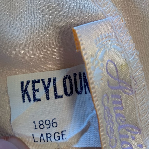 🩷 Vntg pale pink bed jacket - Picture 11 of 12